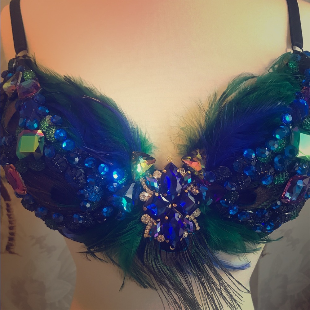 ELECTRIC LAUNDRY RAVE BRA